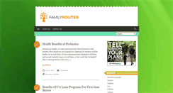 Desktop Screenshot of familyroutes.com