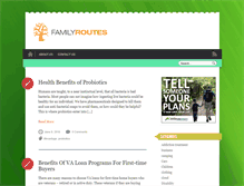 Tablet Screenshot of familyroutes.com